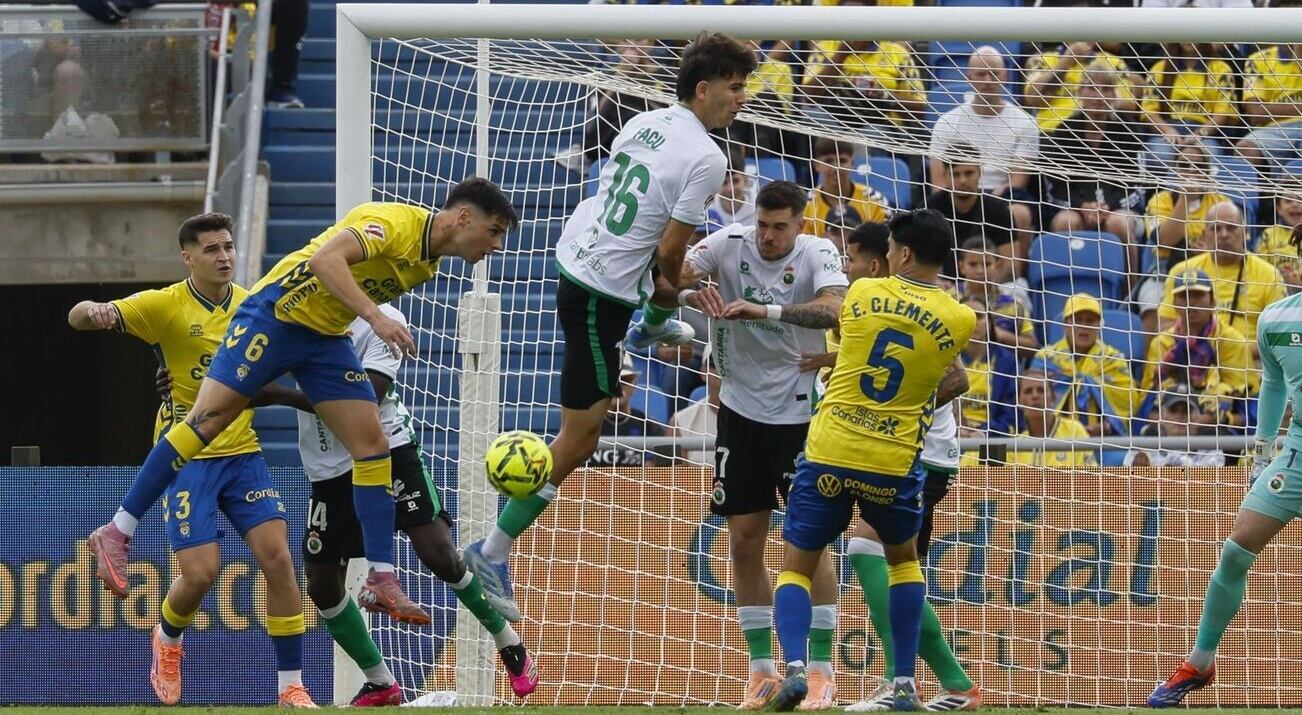 Facu, en un lance del partido en Las Palmas.