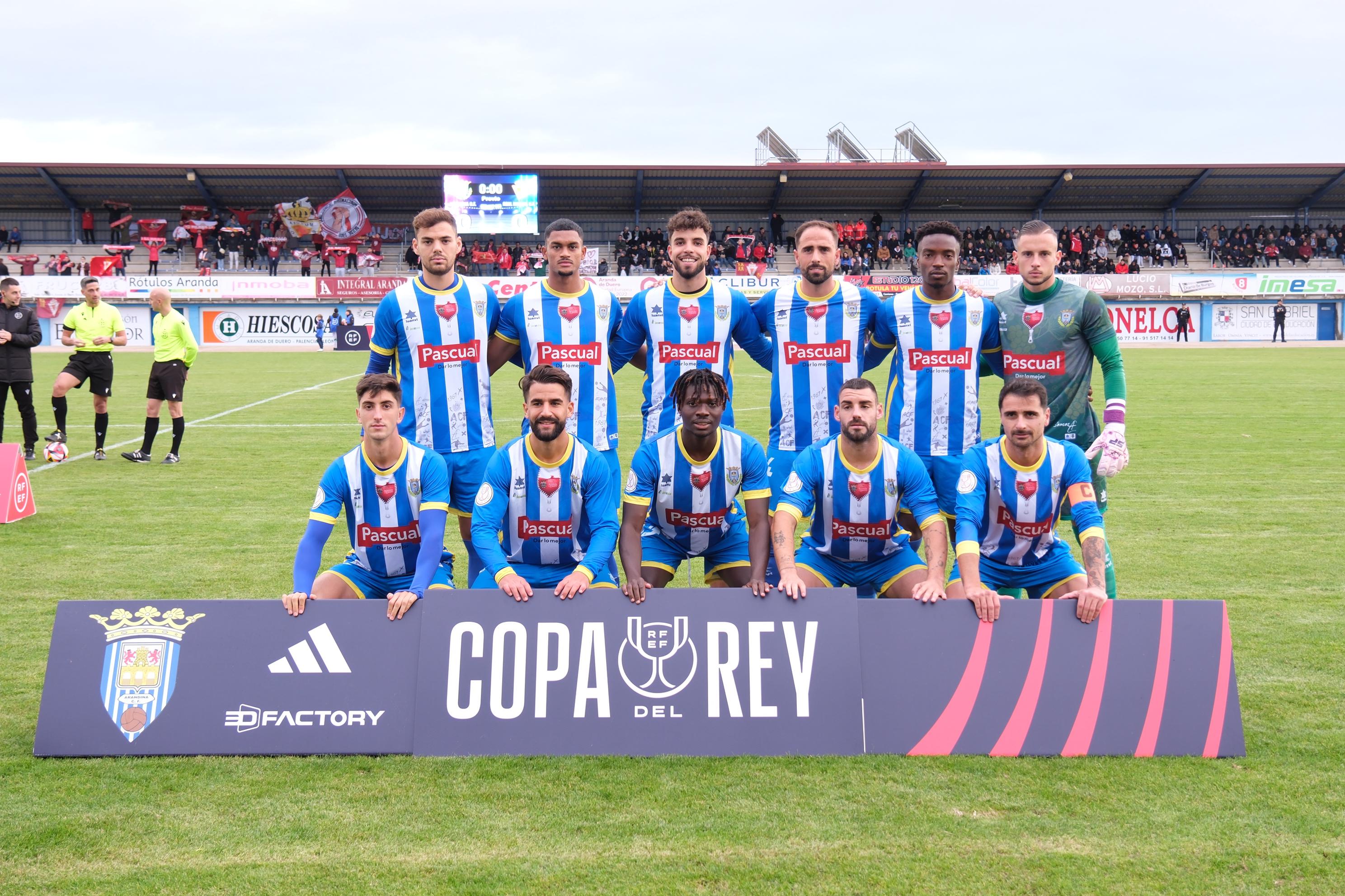 Once inicial de la Arandina en Copa del Rey