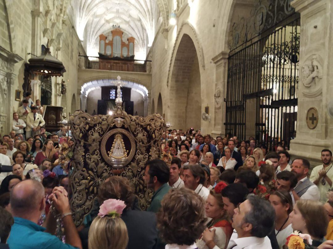 Llegada de la Hermandad de Jerez a Santo Domingo