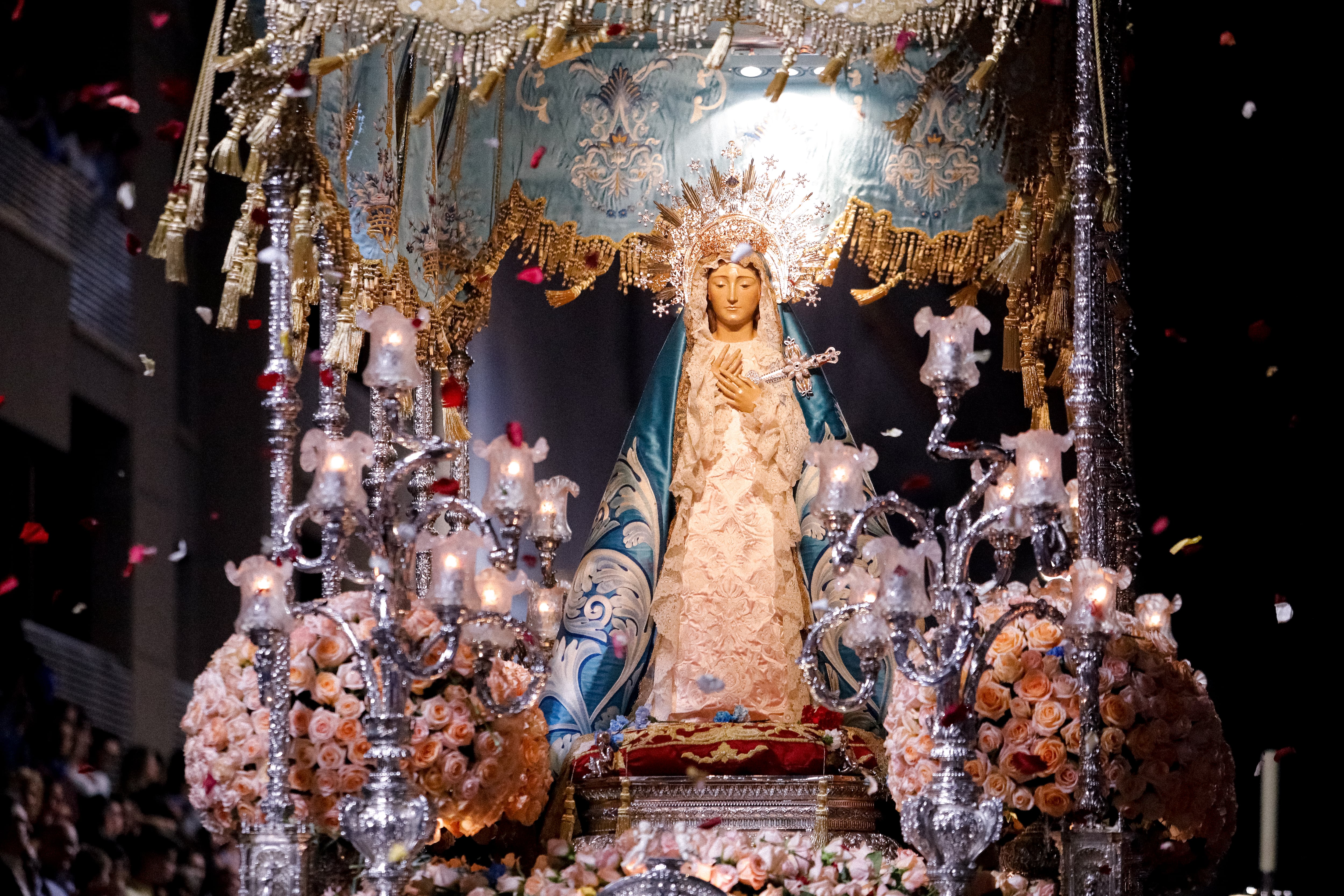 Virgen de los Dolores en el primer cortejo bíblico de Lorca