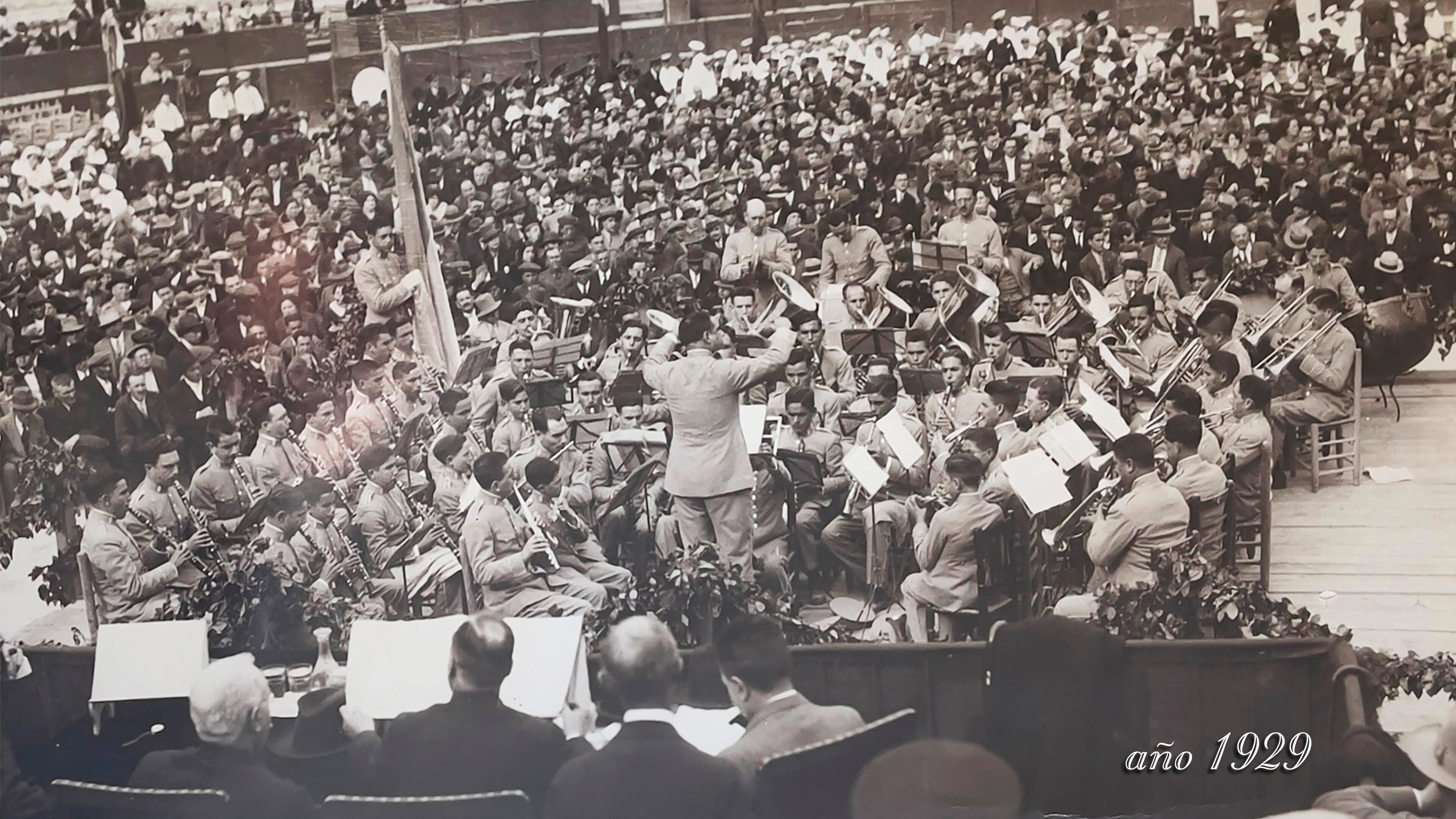 Imagen de archivo de la Banda Santa Cecilia de Elda, año 1929