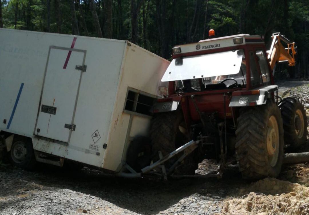 El accidente ocurría pasadas las dos de la tarde