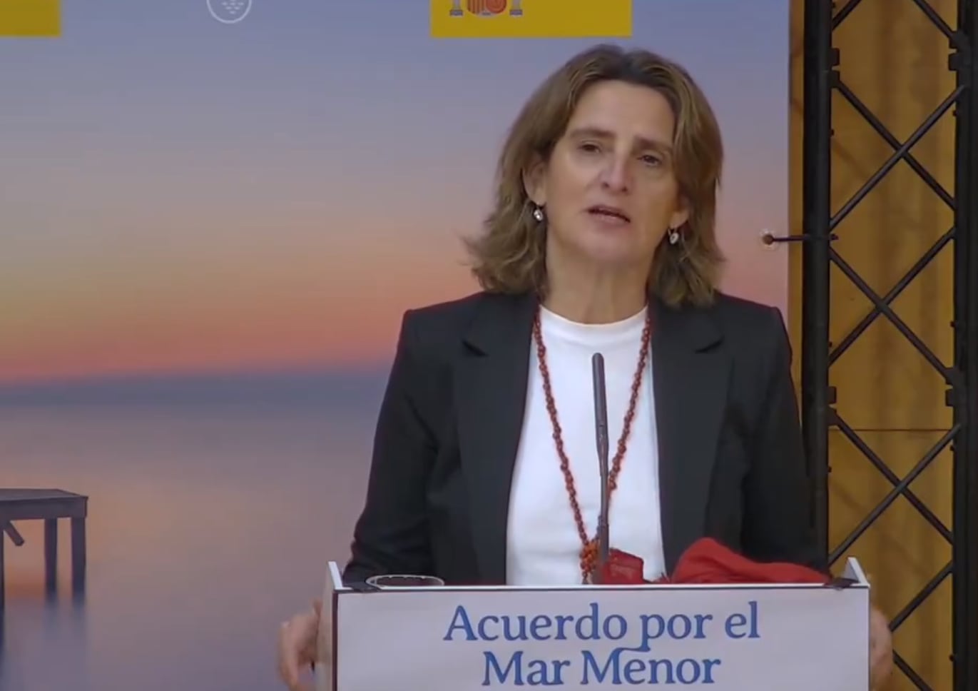 La vicepresidenta tercera del Gobierno y ministra para la Transición Ecológica y el Reto Demográfico, Teresa Ribera