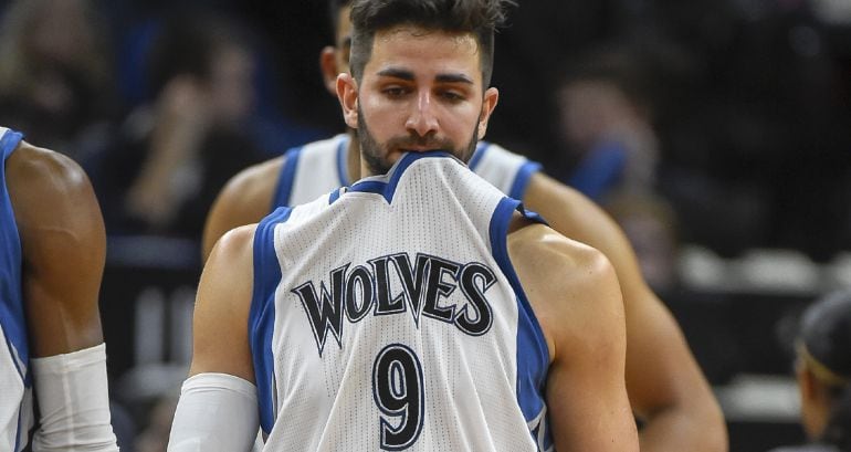 El base español de los Timberwolves Ricky Rubio.