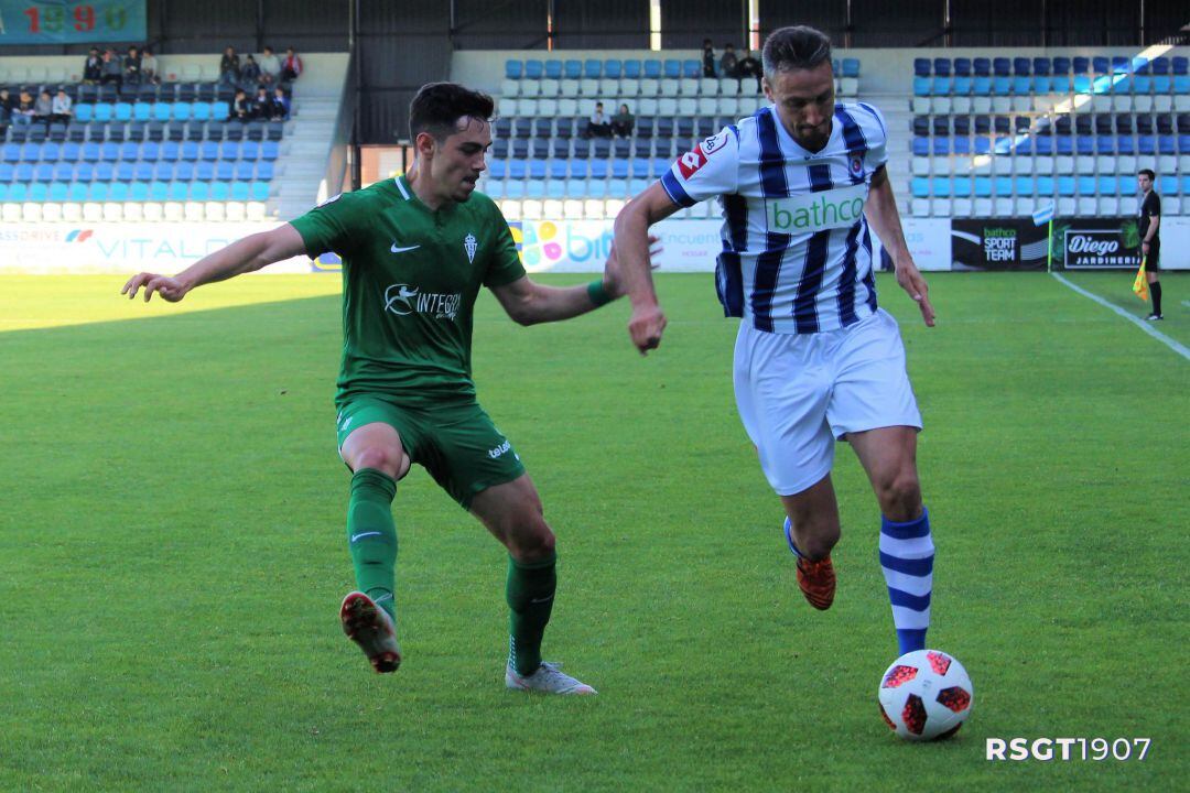 Cusi, frente al Sporting B