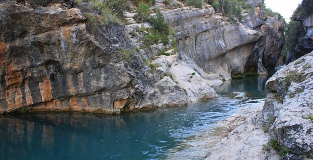 El paraje es frecuentado en verano para hacer barranquismo.