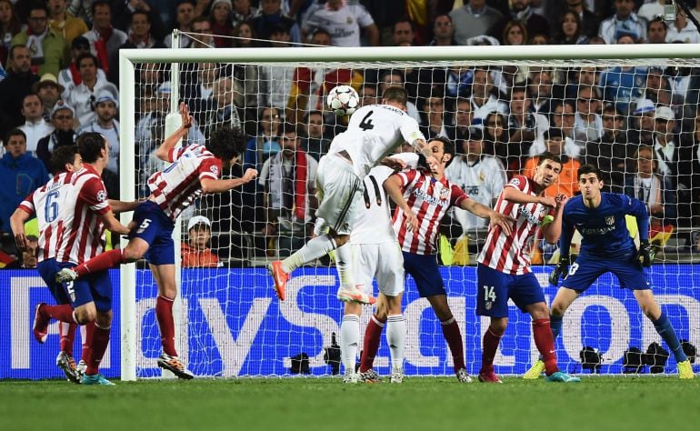 Sergio Ramos, en la final de Lisboa ante el Real Madrid.