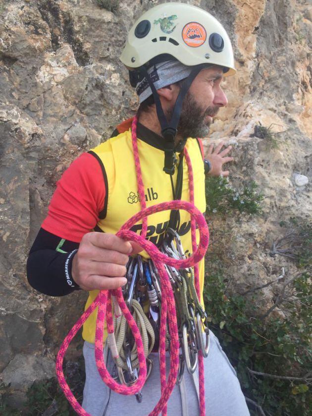 Miguel Angel López &#039;BigMike&#039;, disfruta de la escalada