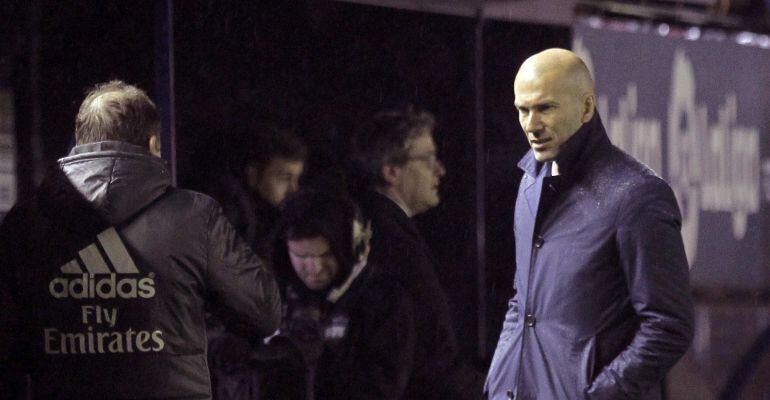 Zinedine Zidane, durante el partido ante Osasuna