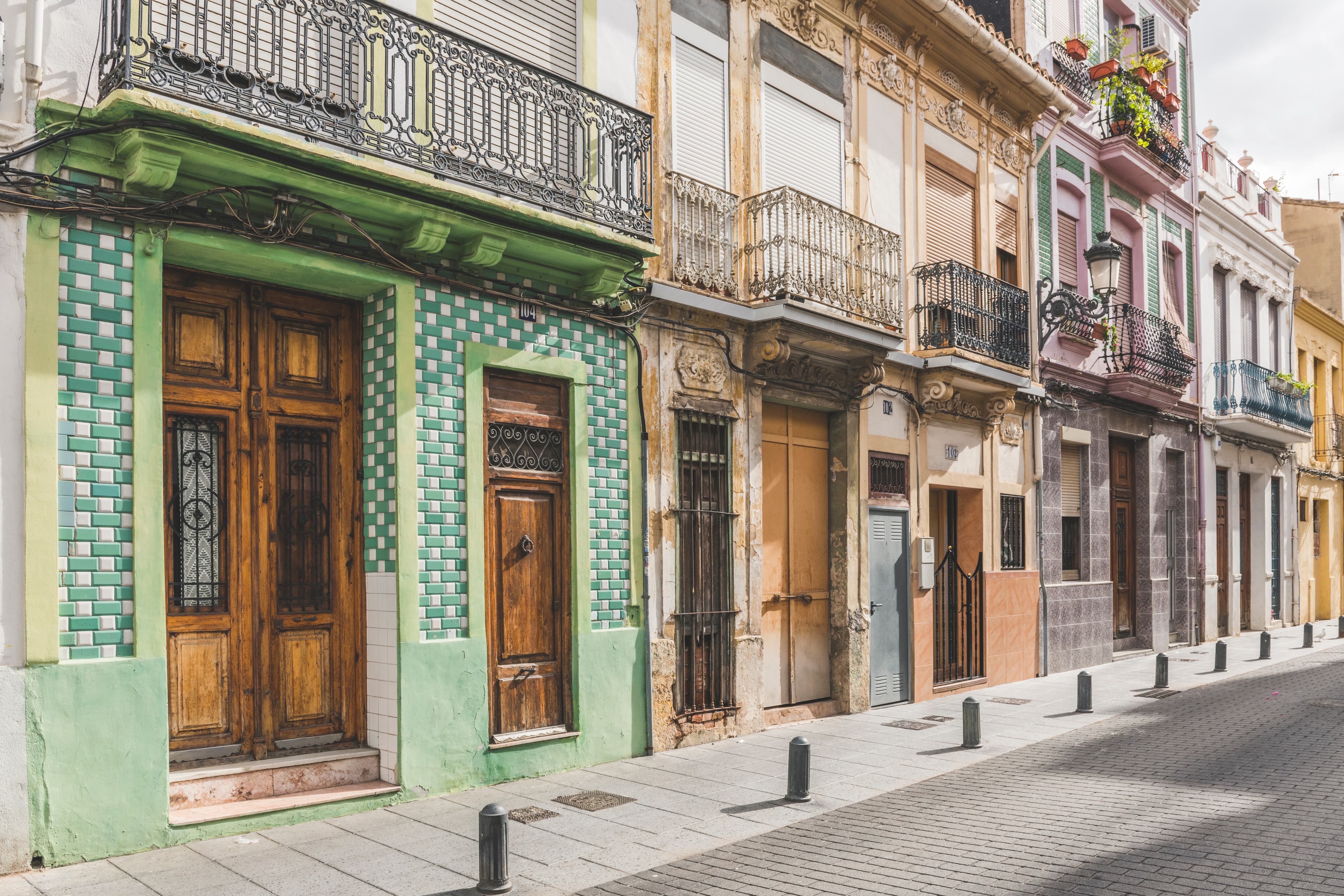 Una calle del barrio del Cabanyal de València