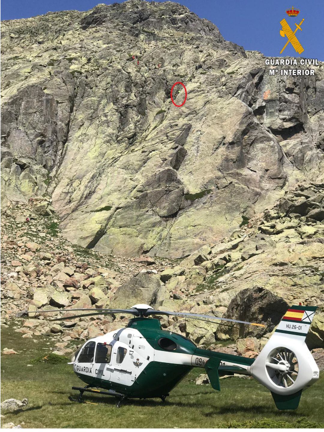 Equipo de la Guardia Civil en uno de los rescates del fin de semana