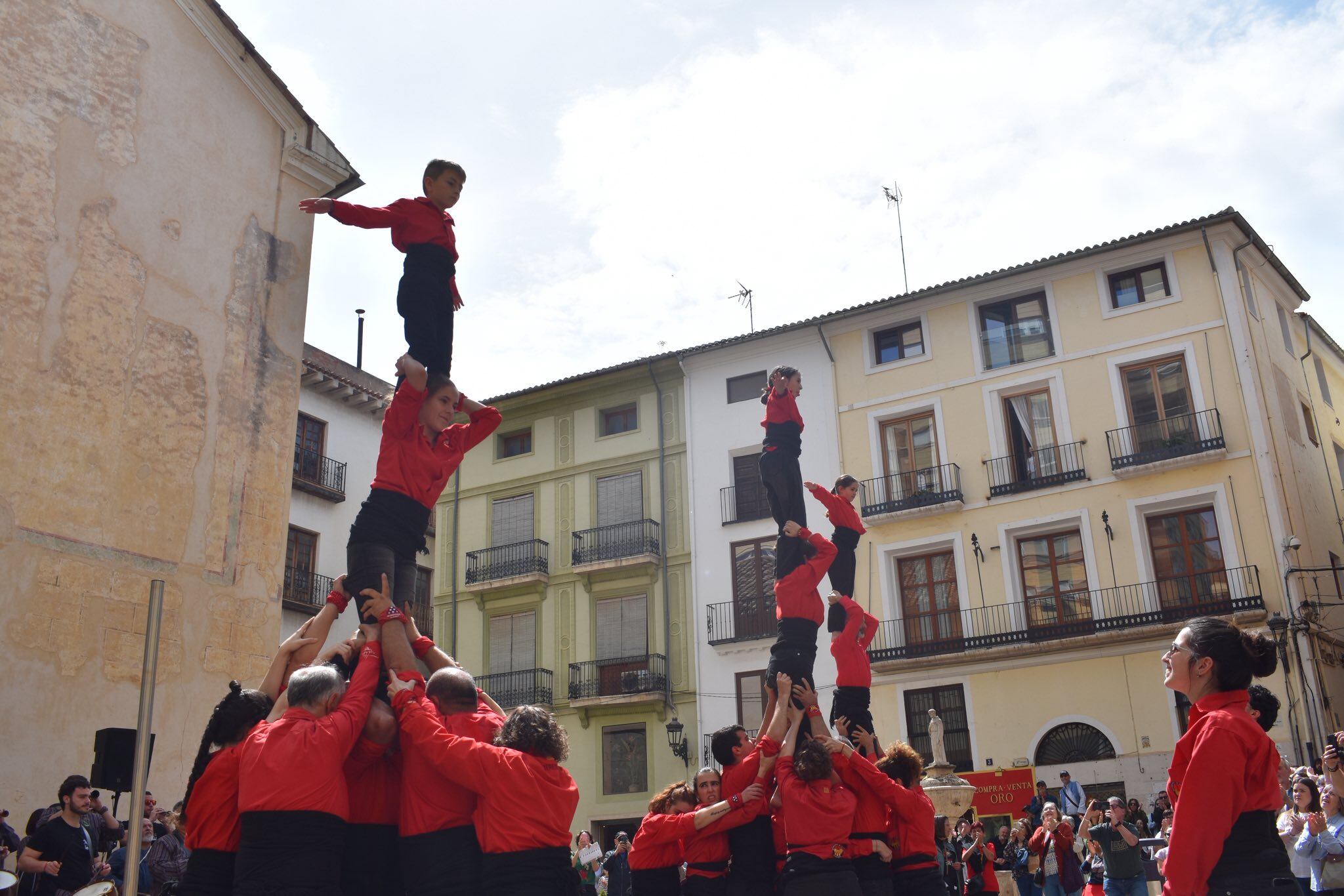 La Muixeranga de Xàtiva el pasado 25 de abril (Imagen RRSS Muixeranga de Xàtiva)