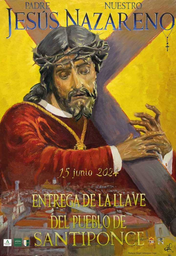 Cartel de la salida extraordinaria este sábado del Nazareno de Santiponce