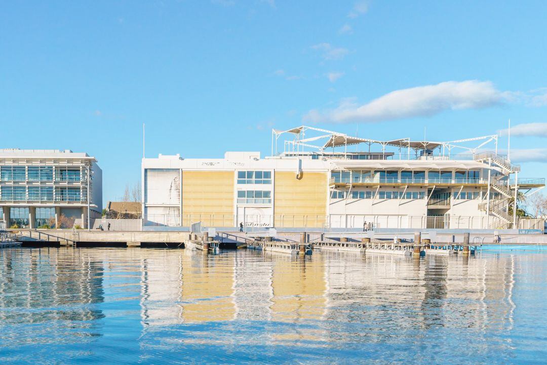 La base del antiguo equipo Alinghi de la Copa América