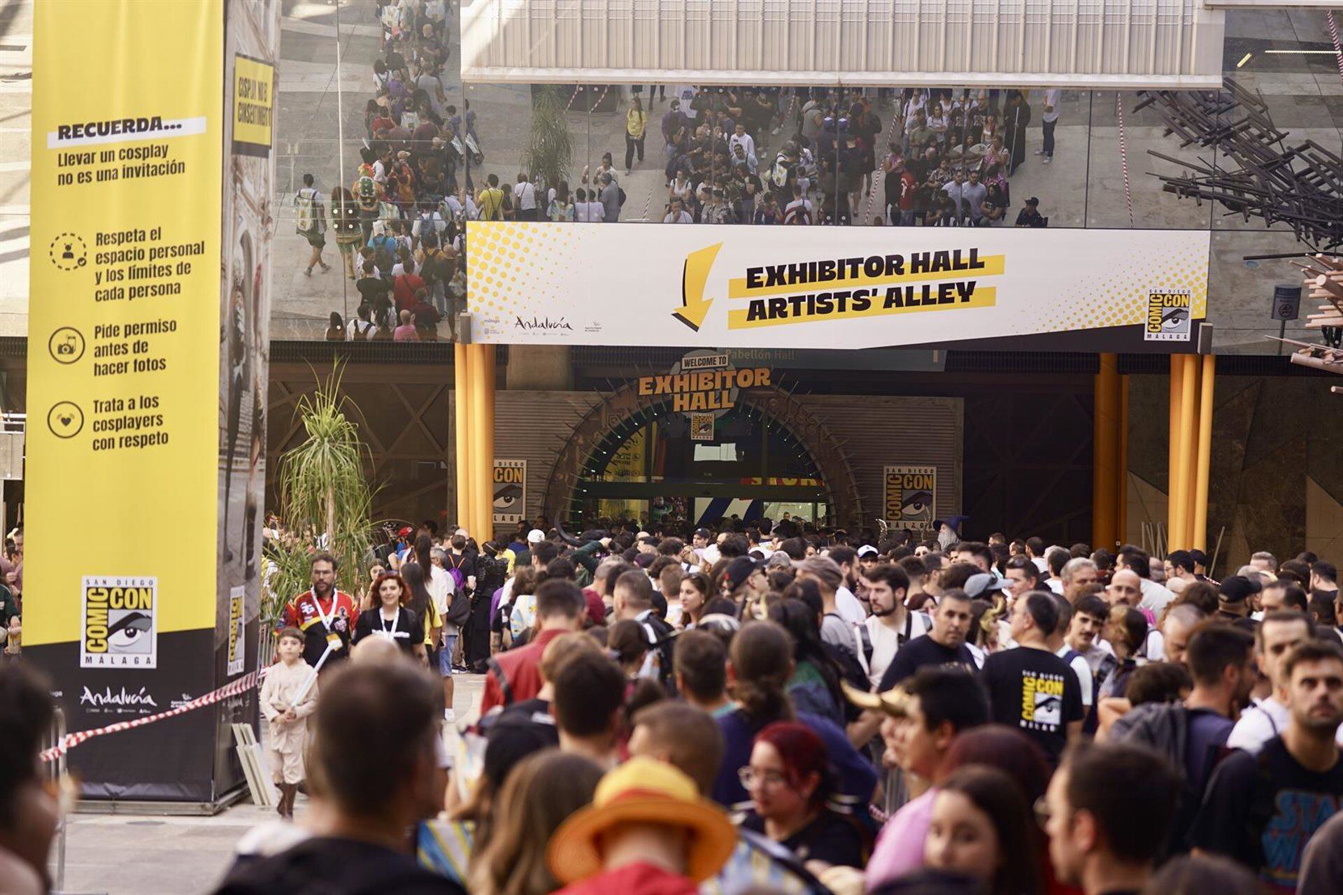 Asistentes a la tercera jornada de la San Diego Comic-Con en Málaga, a 27 de septiembre de 2025 en Málaga. Álex Zea, EP.