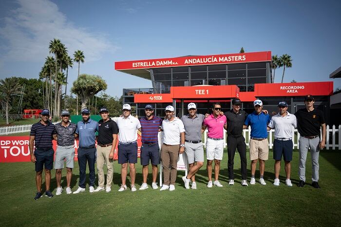 Parte de los golfistas españoles en Sotogrande