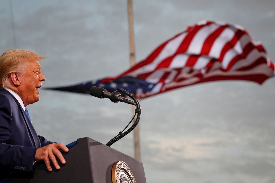 Fotografía del presidente saliente de los Estados Unidos, Donald Trump. 