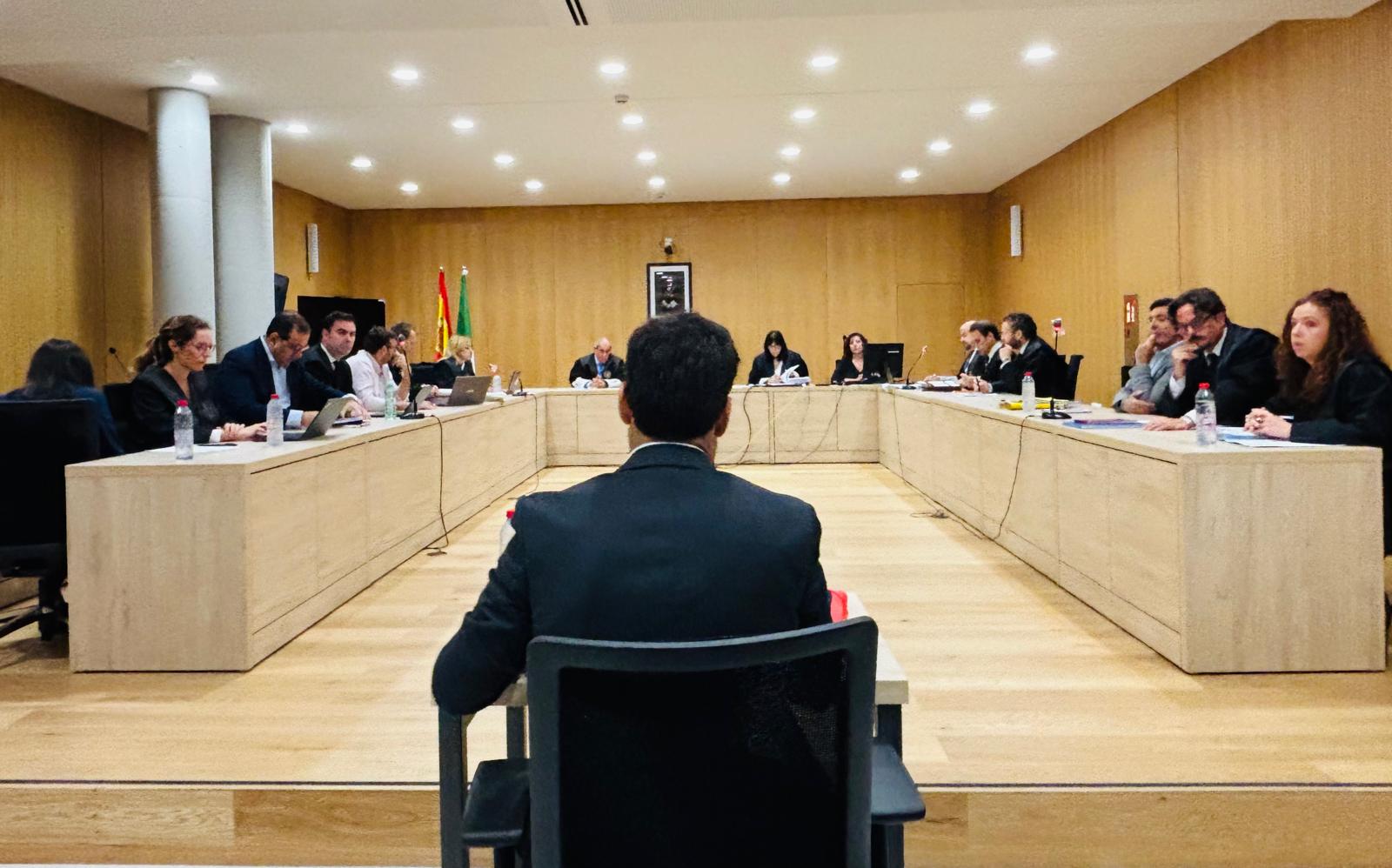 El expresidente del Córdoba Club de Fútbol, Jesús León, en su declaración como investigado por el 'Caso Saqueo' en la sección segunda de la Audiencia Provincial de Córdoba