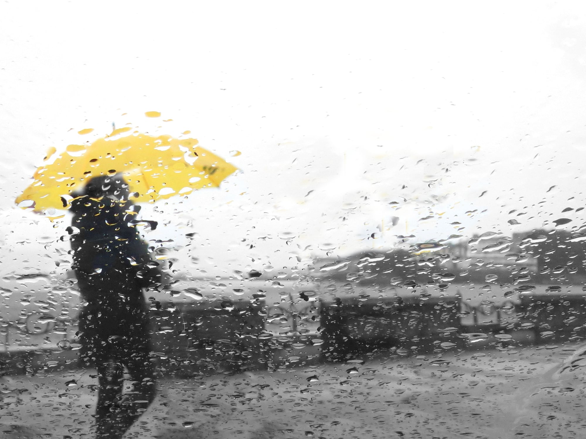 Lluvia en una imagen de archivo