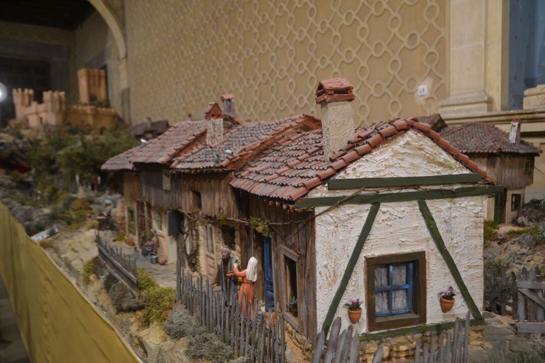 Escena del belen instalado en el Seminario de Segovia en las pasadas fechas navideñas