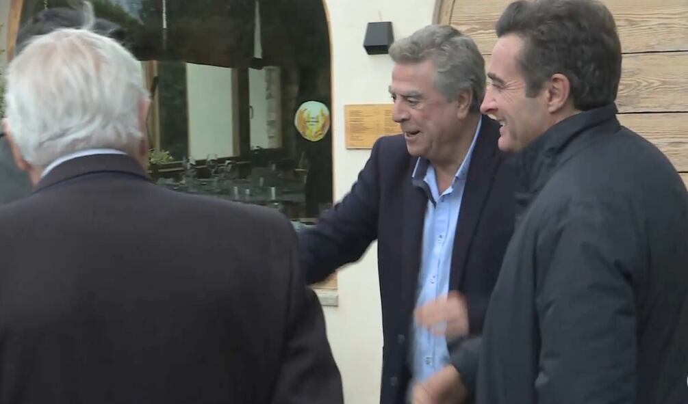 Enrique Ortiz, propietario del Hércules, en la comida de Navidad