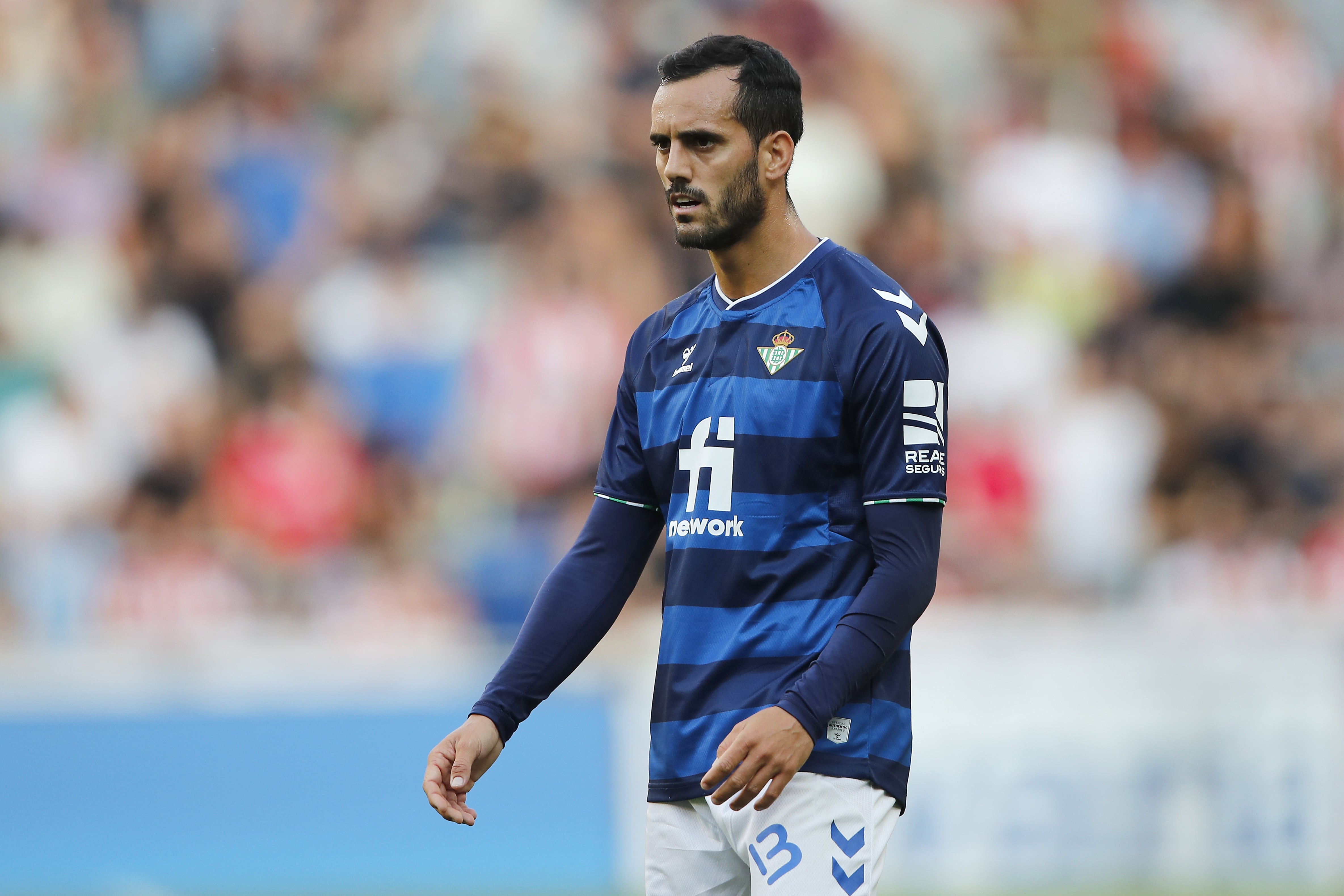 Juanmi en un partido del Real Betis ante el PSV Eindhoven de pretemporada.