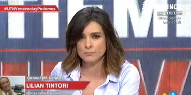 Sandra Barneda en un momento del debate