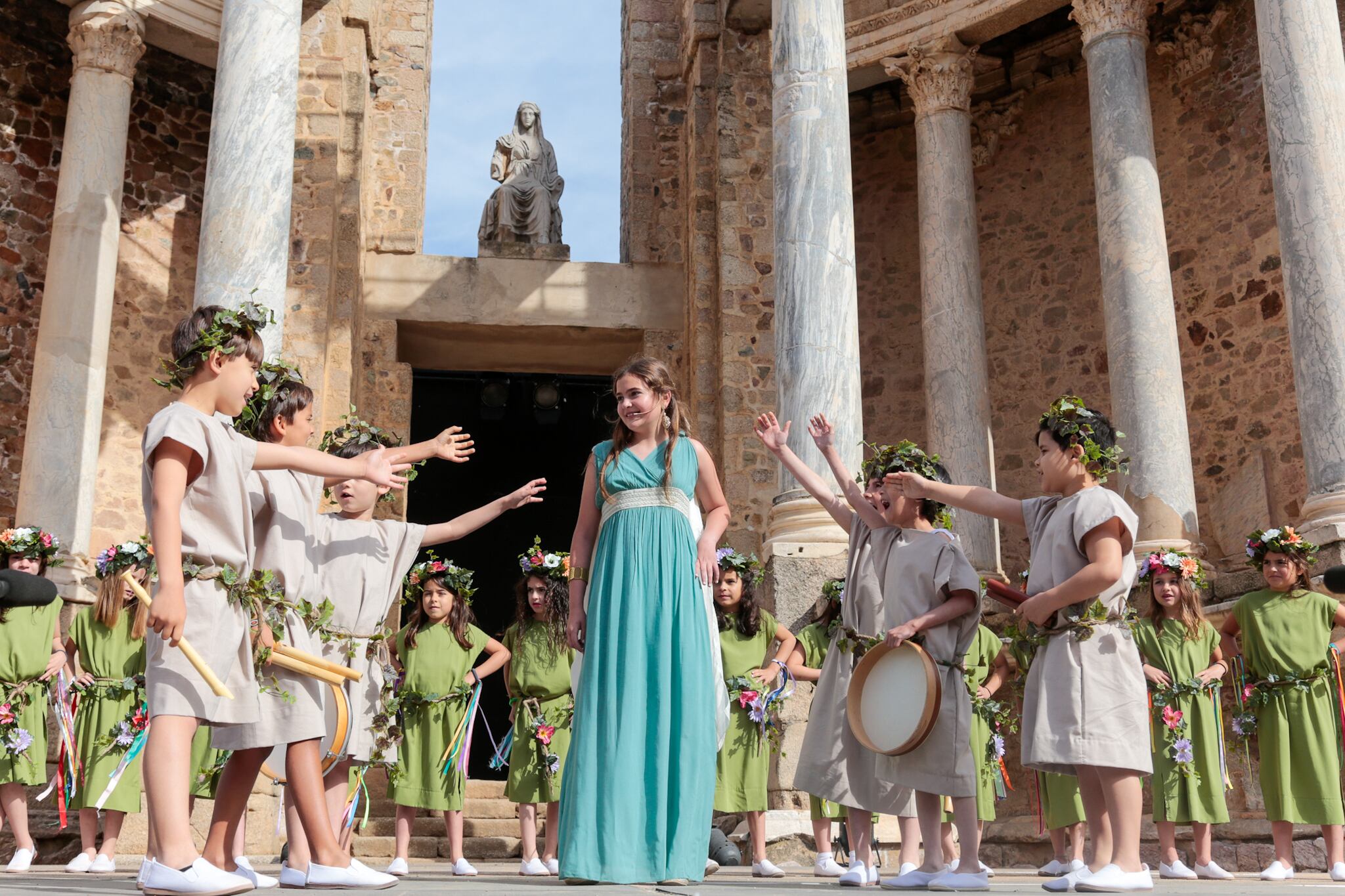 La escuela adopta un monumento teatro romano emerita lvdica