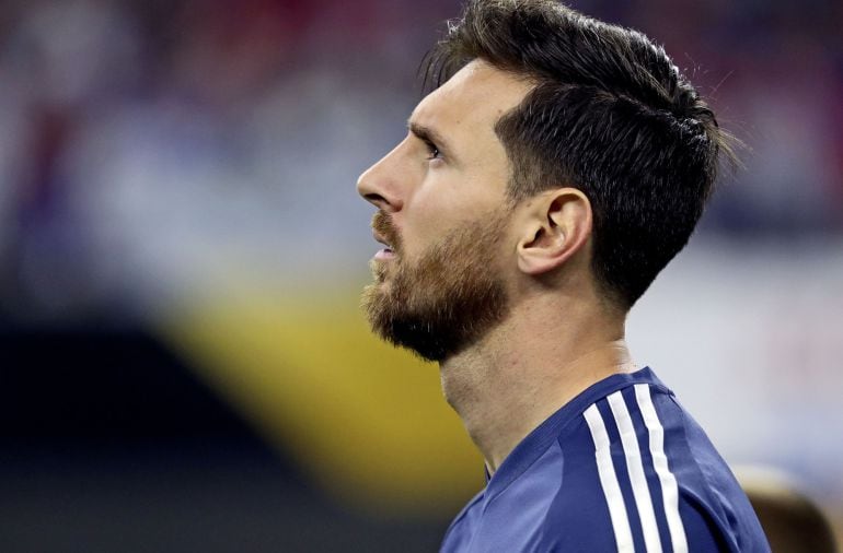 Leo Messi, con la selección de Argentina 