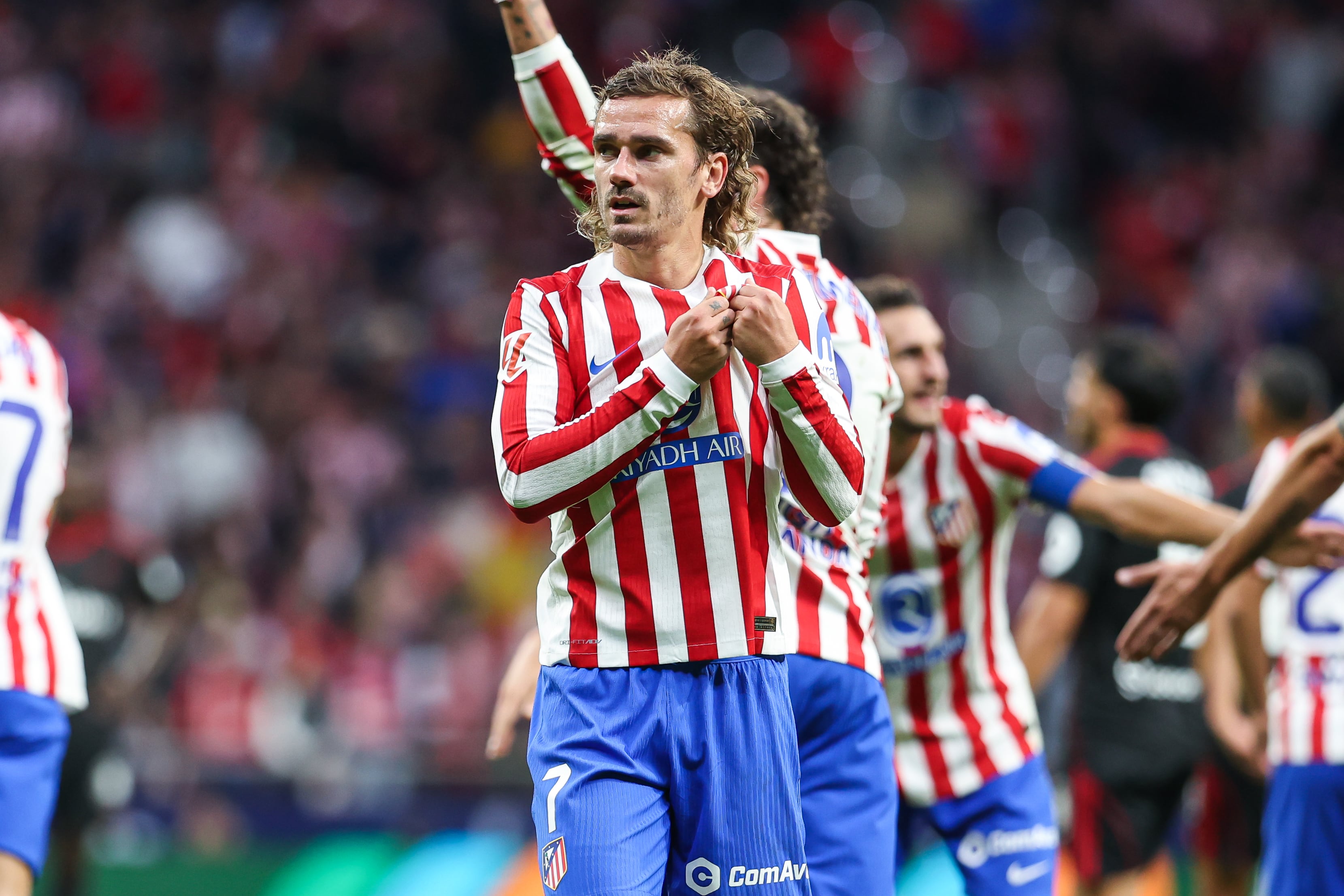 Antoine Griezmann celebra su gol contra el Sevila