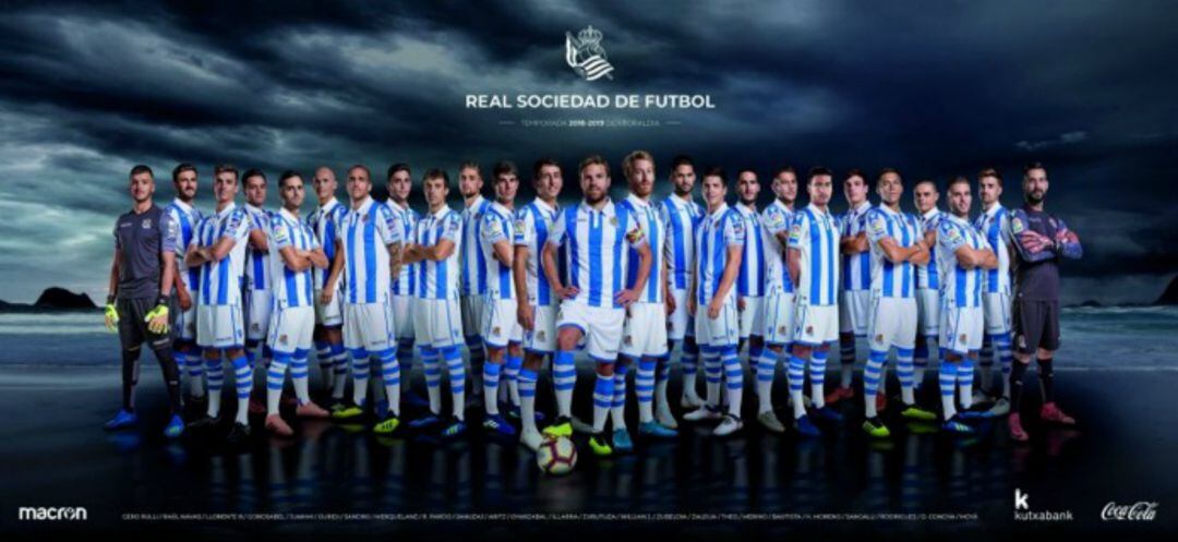 Imagen del poster de la Real Sociedad 2018-19