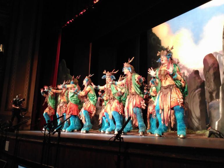 El Creador de Tino Tovar durante la actuación de esta noche