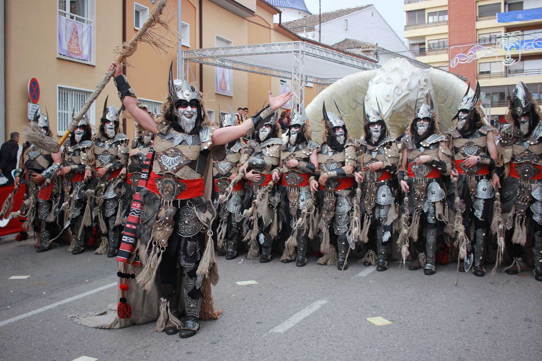 Una de las escuadras especiales que desfilaron en la Entrada Cristiana