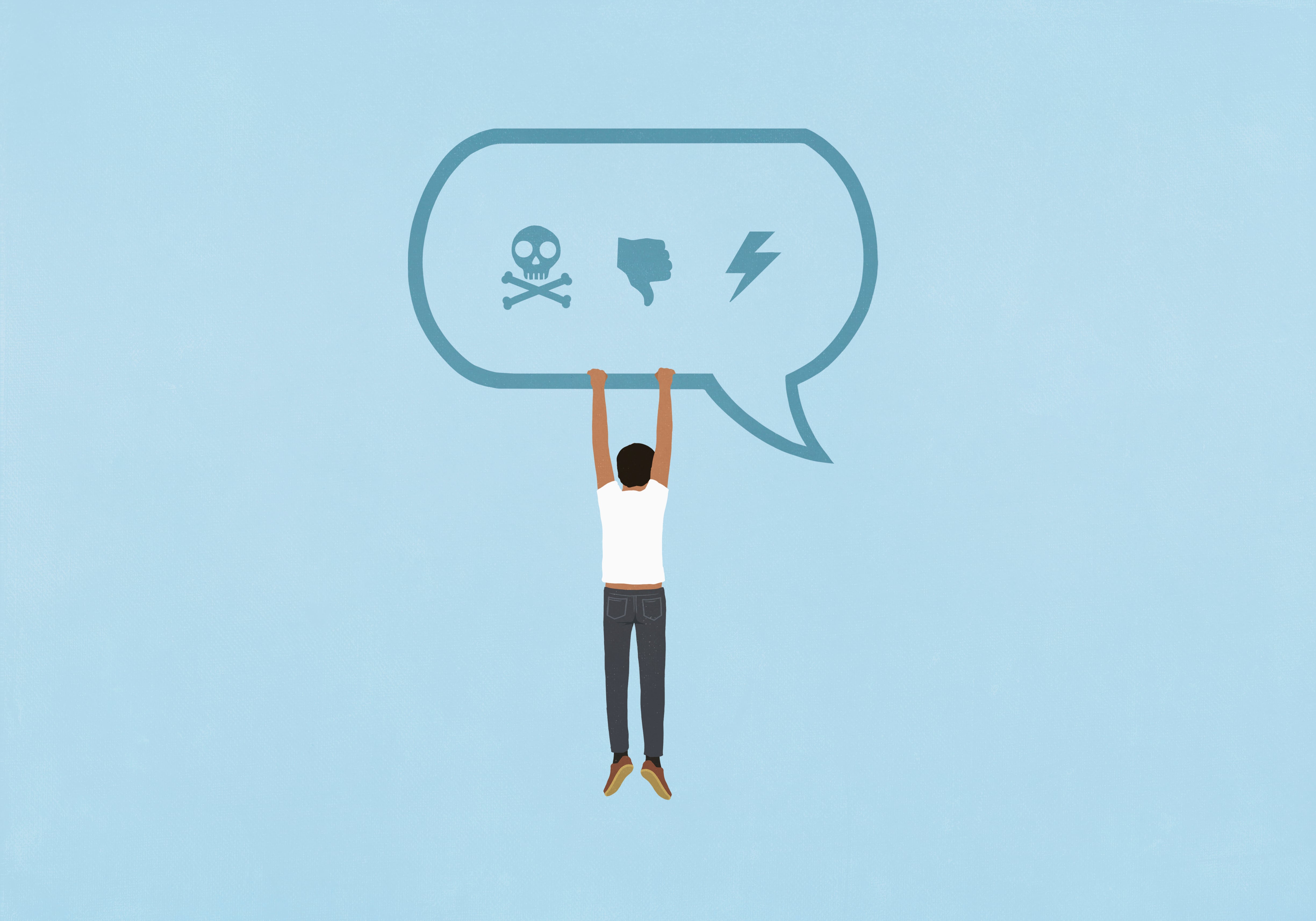 Ilustración sobre comportamientos tóxicos