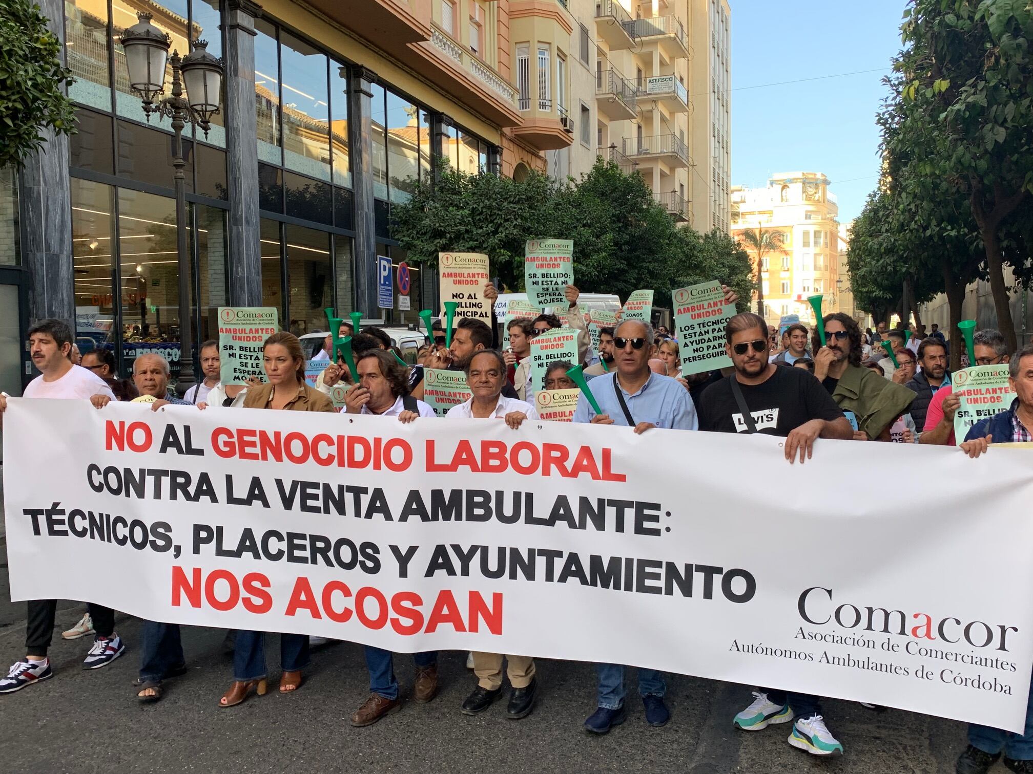 Protestas del comercio ambulante cordobés