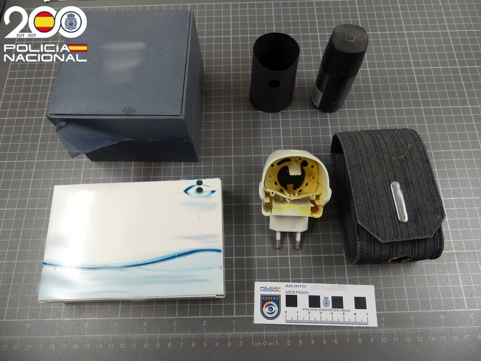 Imagen del material incautado