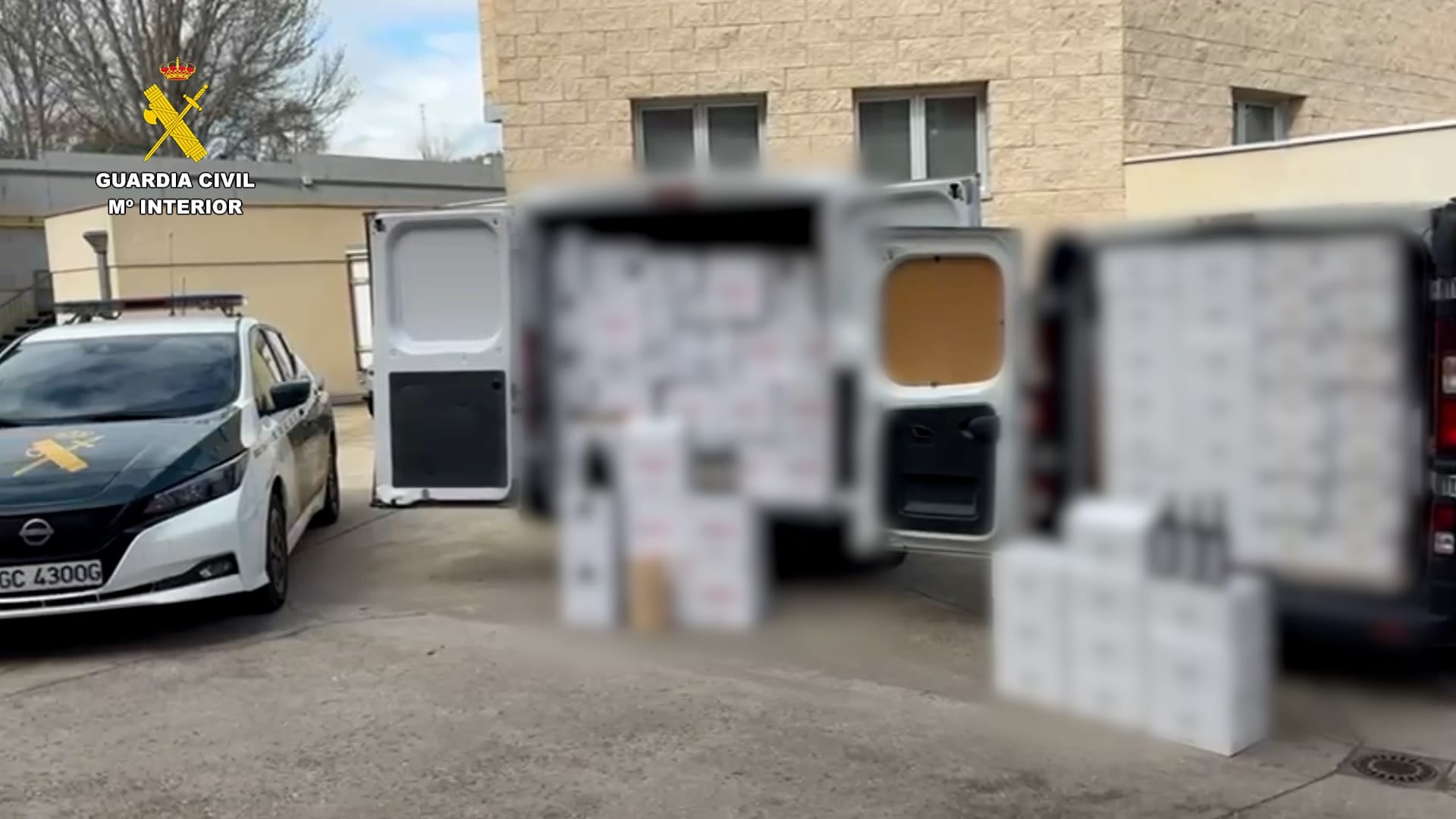 Imagen de la operación REZERVARE de la Guardia Civil contra una banda que asaltó tres veces una bodega de la Ribera del Duero