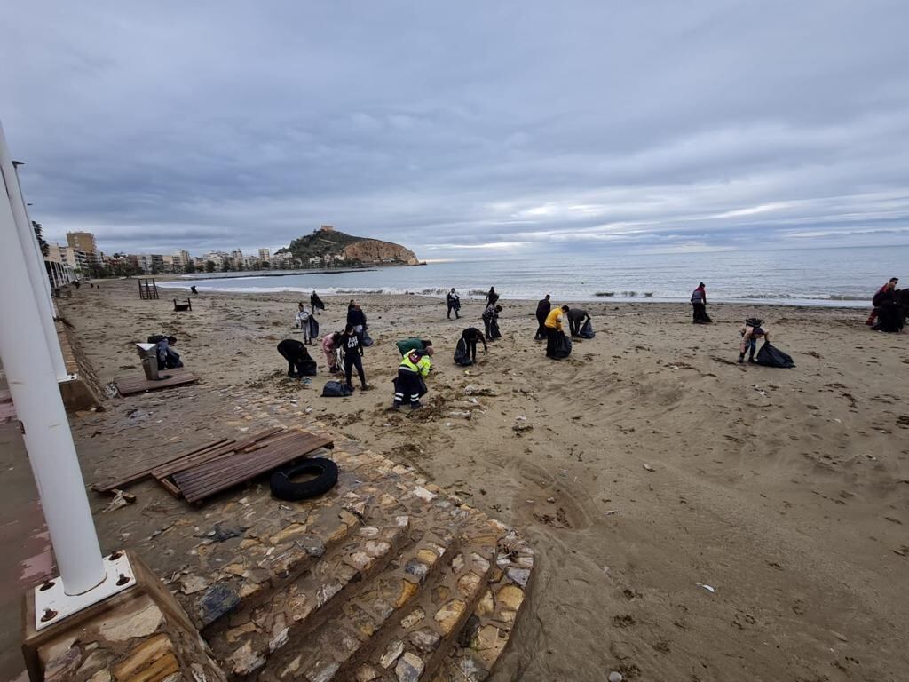 Playas de Águilas tras el temporal