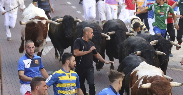 Instantánea de uno de los encierros