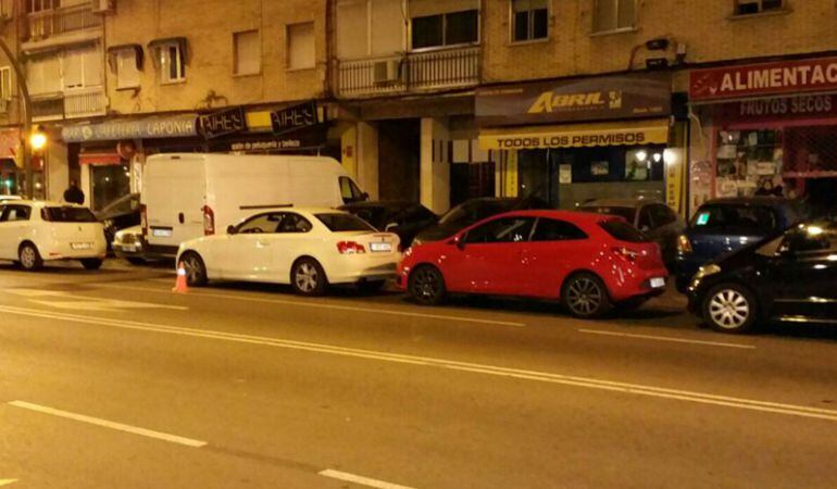 Coches aparcados junto a la discoteca `Daddy´