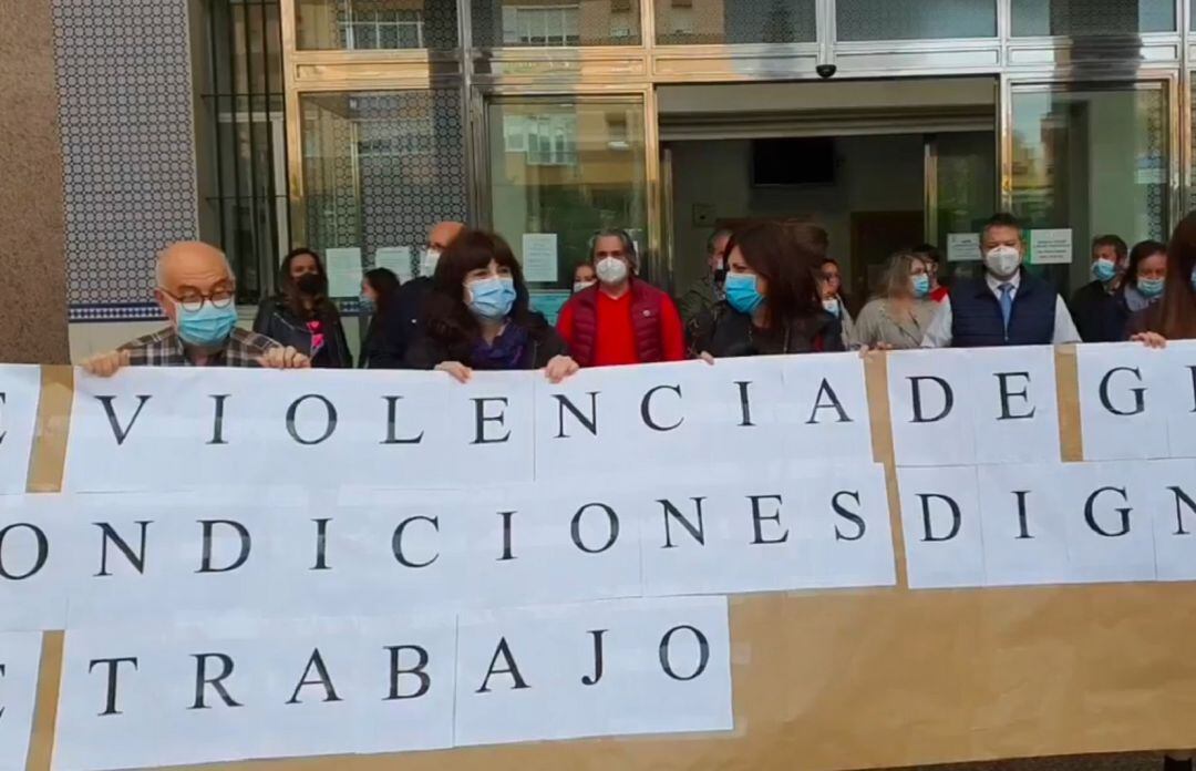 Un momento de la concentración.