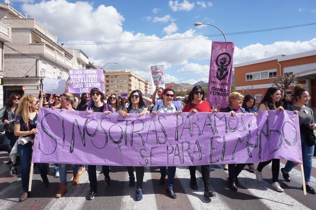 Manifestación 8 marzo Elda-Petrer