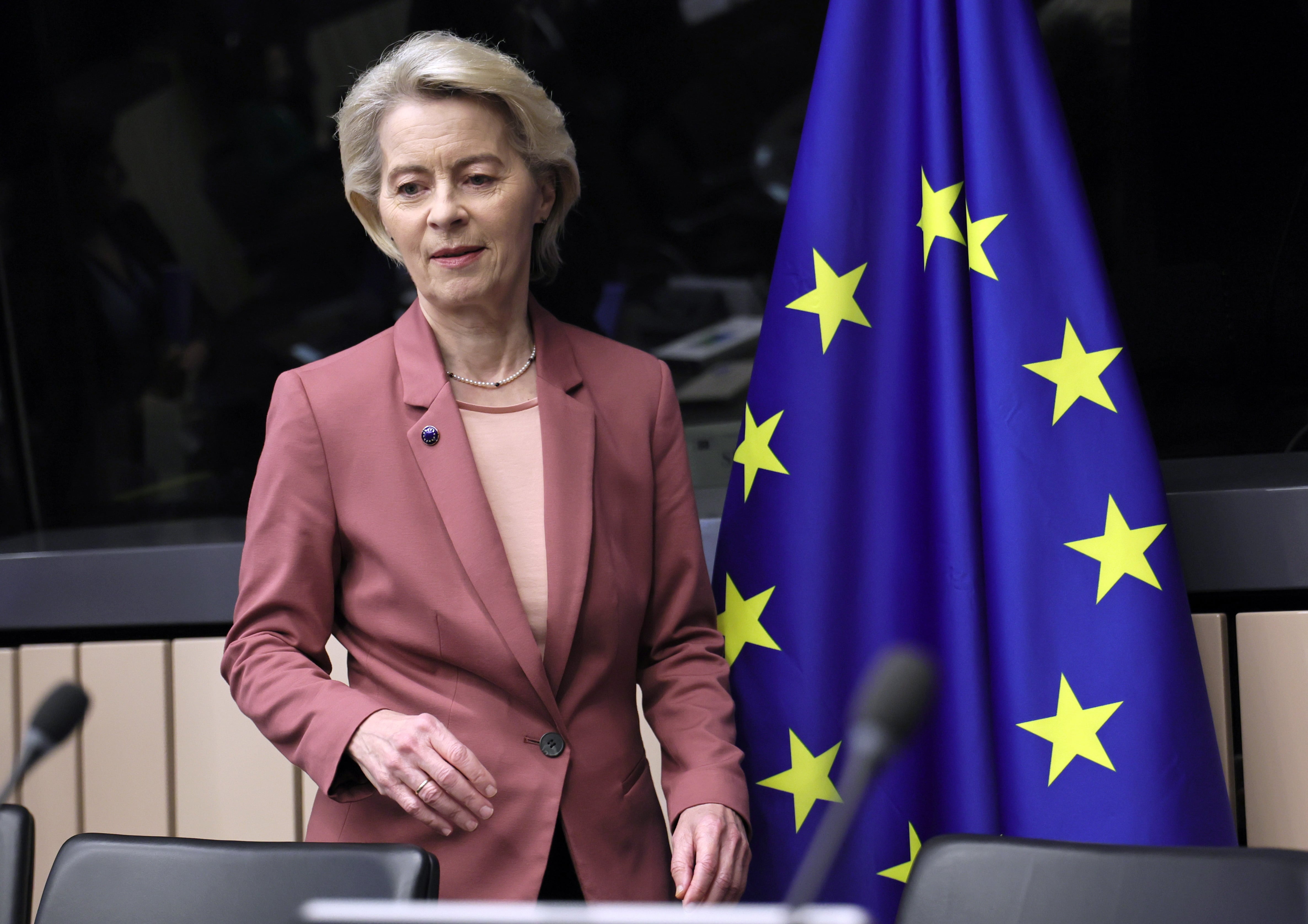 La presidenta de la Comisión Europea, Ursula von der Leyen