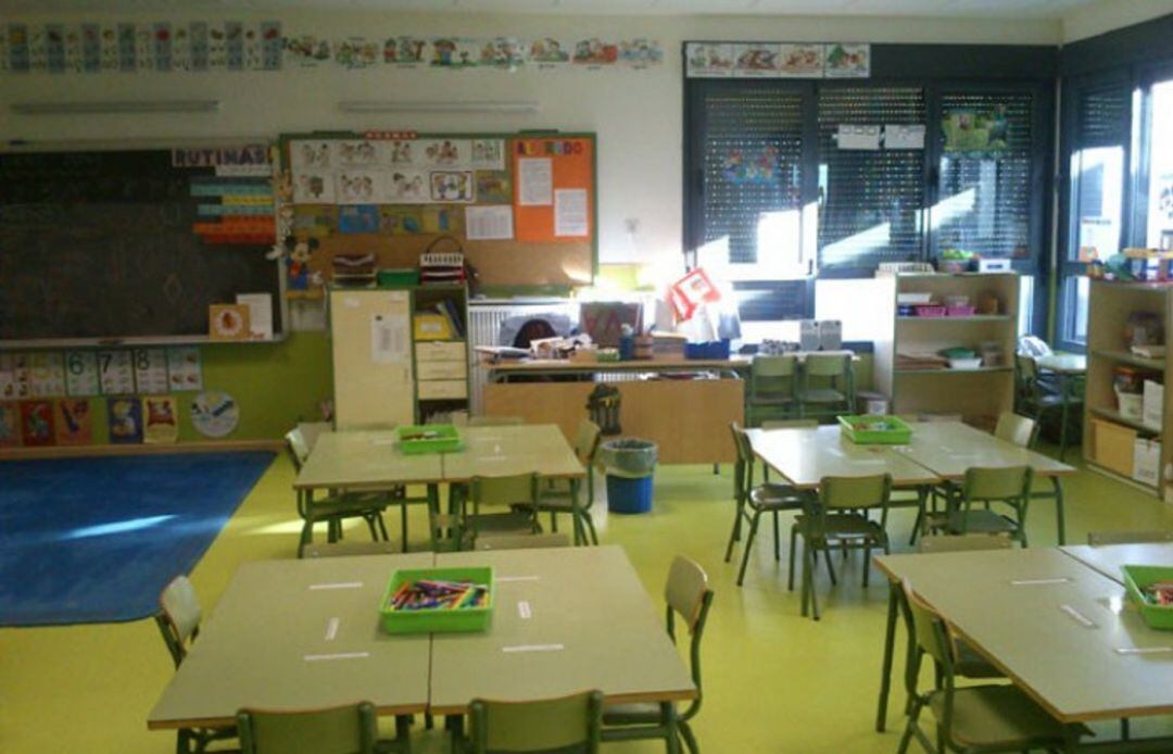 Una clase de infantil en el CEIP Cervantes de Munera