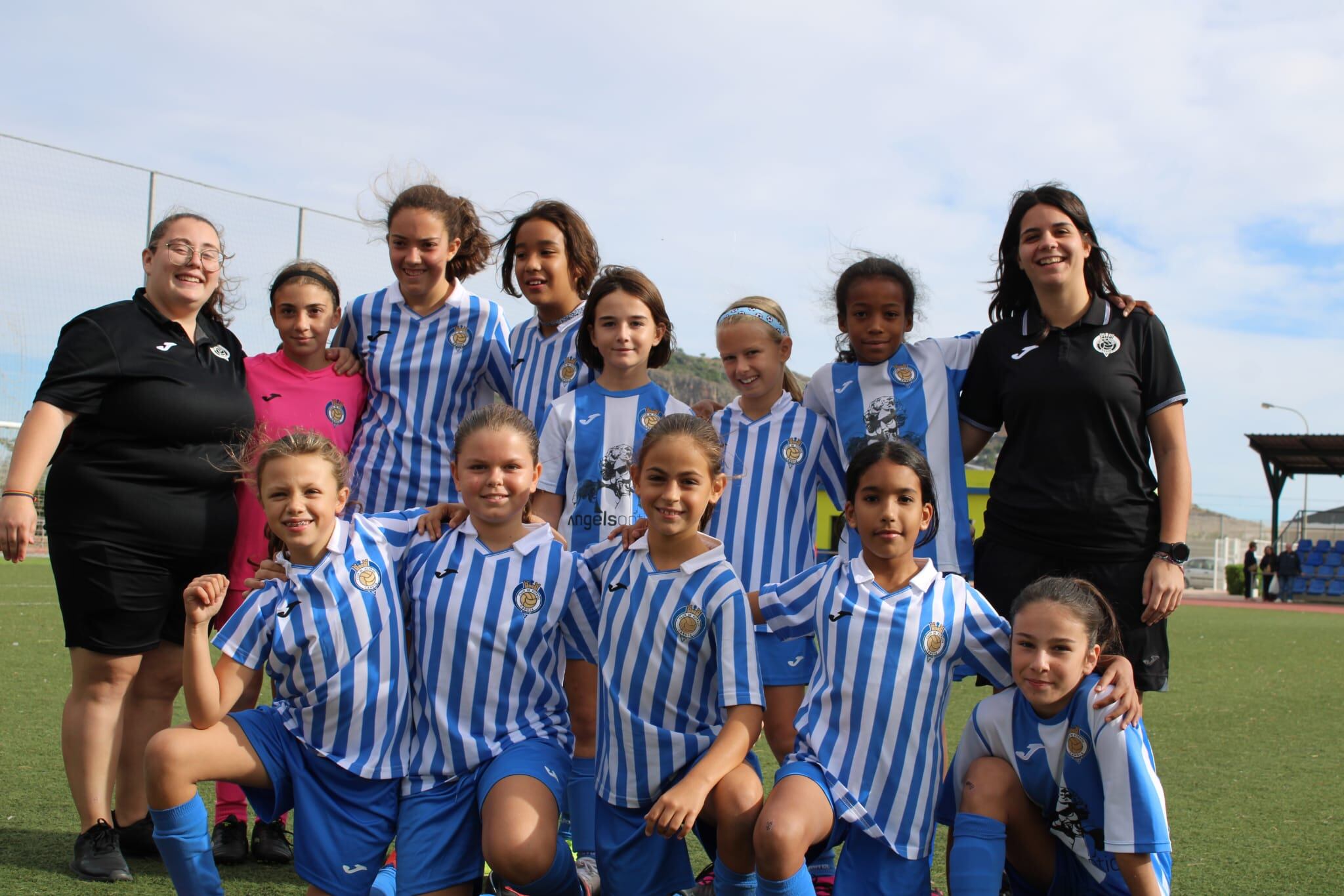 Equipo benjamín - alevín del CF Gandia