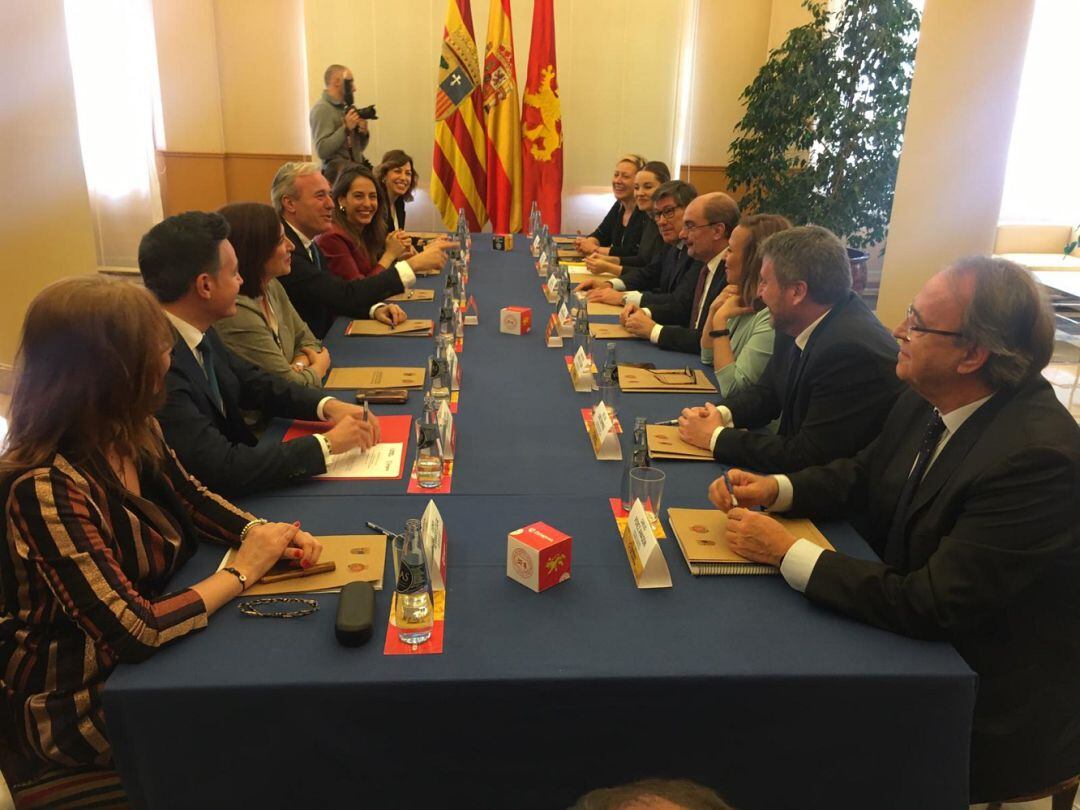 Reunión de la bilateral Aragón - Zaragoza