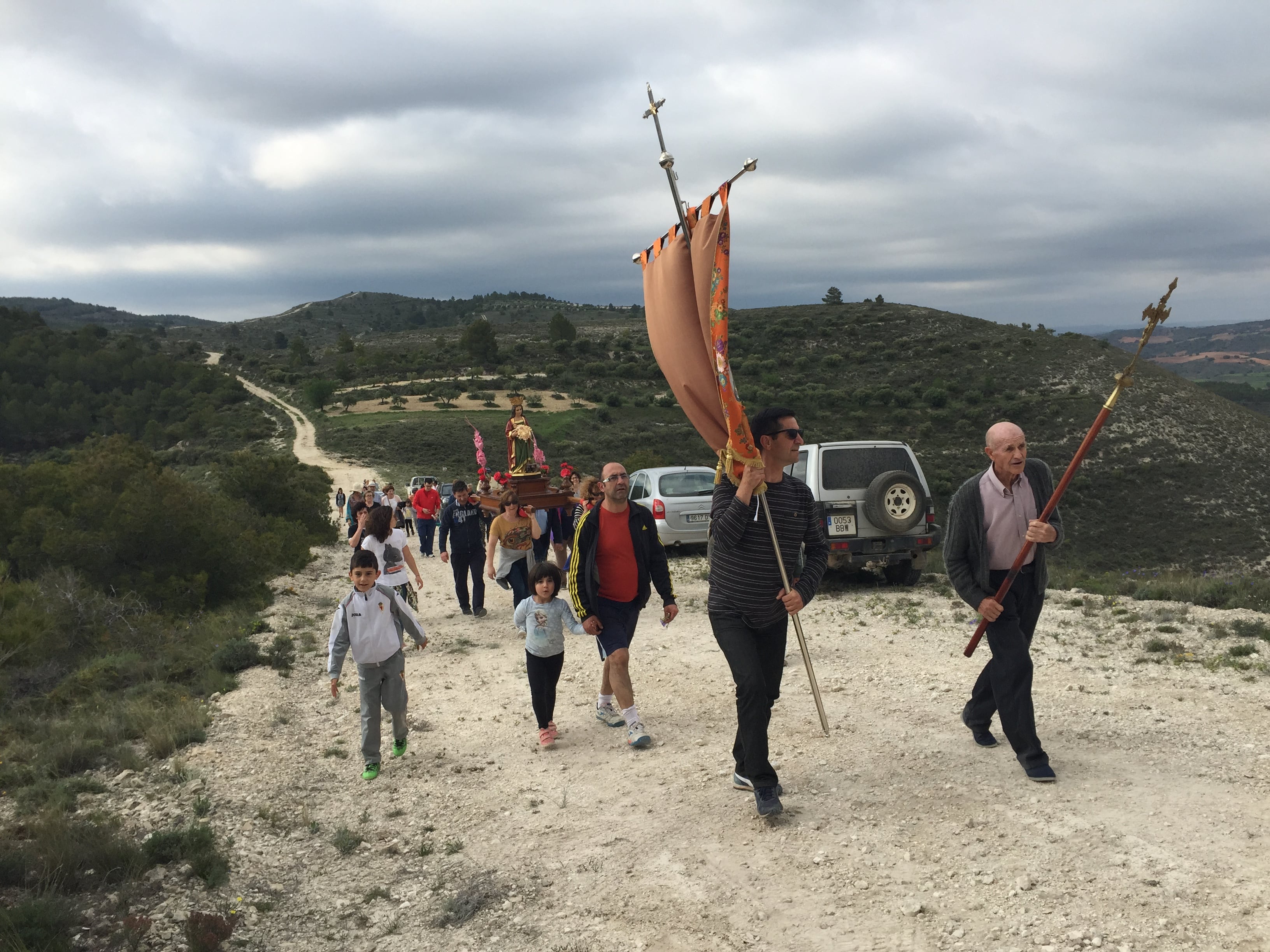 Procesión de Santa Quiteria en Albalate de las Nogueras (Cuenca) el domingo 22 de mayo de 2016.