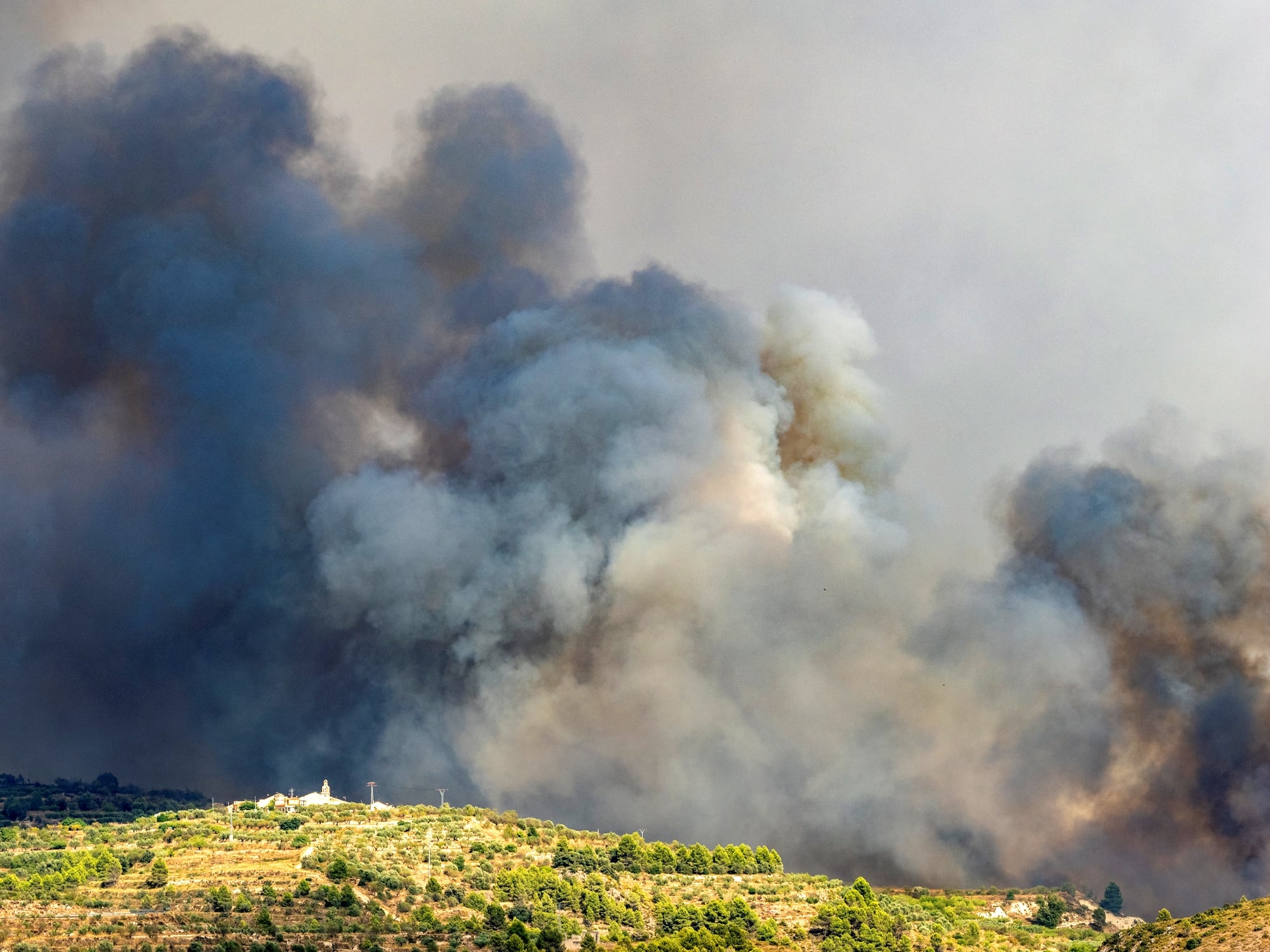 Incendio forestal en la Vall d'Ebo, en la provincia de Alicante