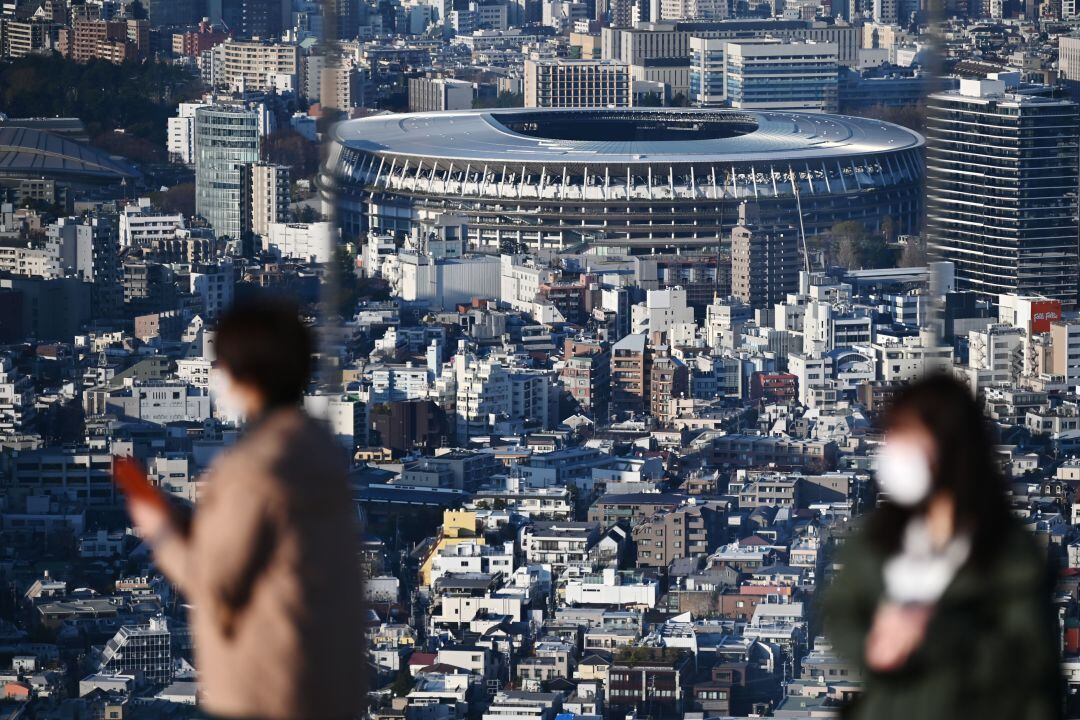 Una panorámica del estadio olímpico de Tokio.