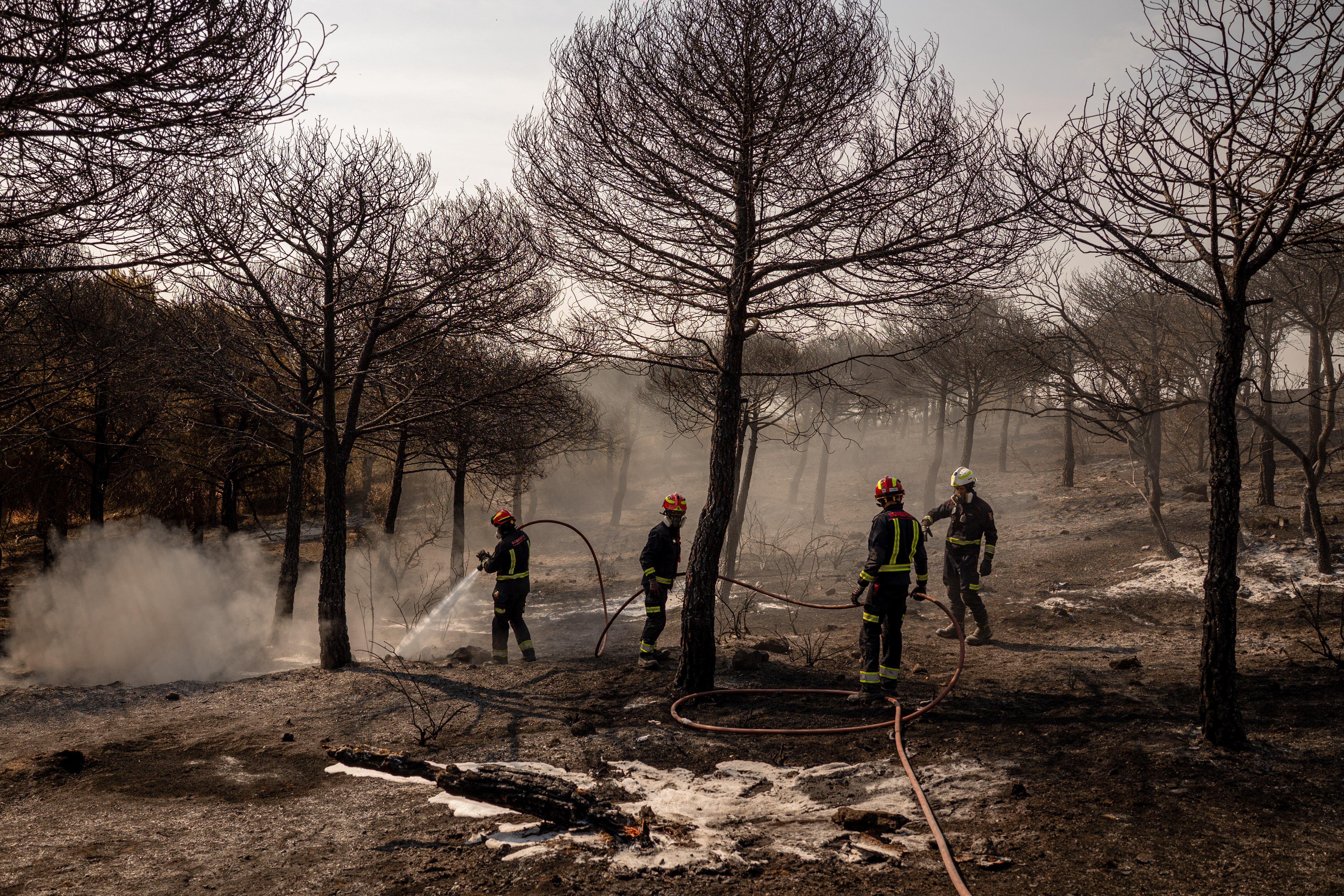 Los bomberos estabilizan el incendio del pasado 19 de agosto que afectó a 160 hectáreas en Colmenar Viejo